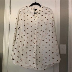 Victoria Beckham for Target 2X Bee blouse